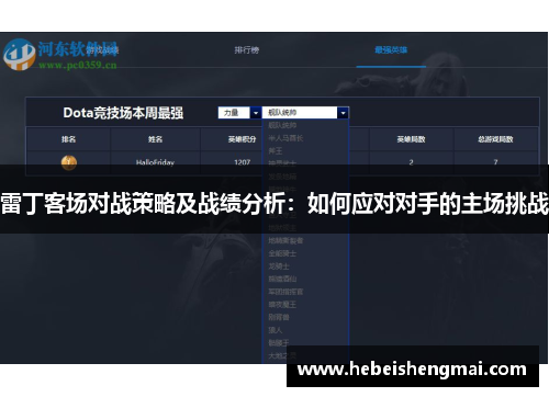 雷丁客场对战策略及战绩分析：如何应对对手的主场挑战